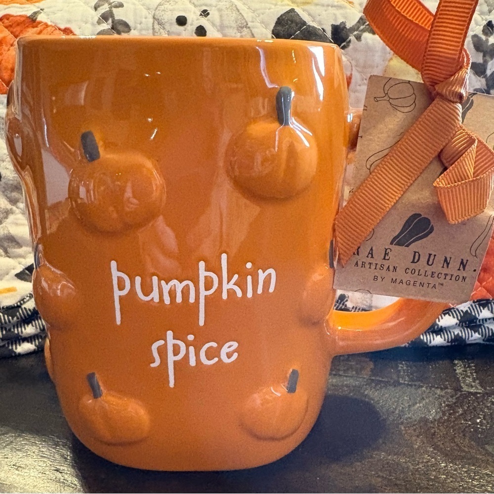 Rae Dunn Orange Pumpkin Spice Mug